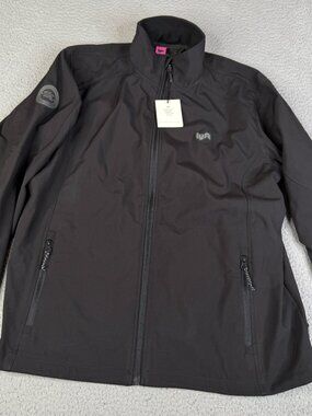 LYFT 1K Mens Jacket XL Black Softshell Full Zip Lined